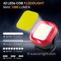 WASON 2023 20W COB 1000 LUMENS TYPE-C CONDUCTION MAGNÉTIQUE RECHARGÉable LUMINE DE TRAVAIL POUR RÉPARATION DE CAR CORT